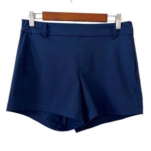 SPANX NEW Pull-On Shorts In Midnight Navy Blue Size M